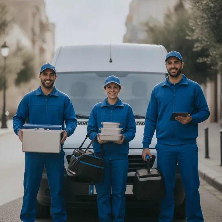 Entrega de Comidas equipo en Alcala de Guadaira